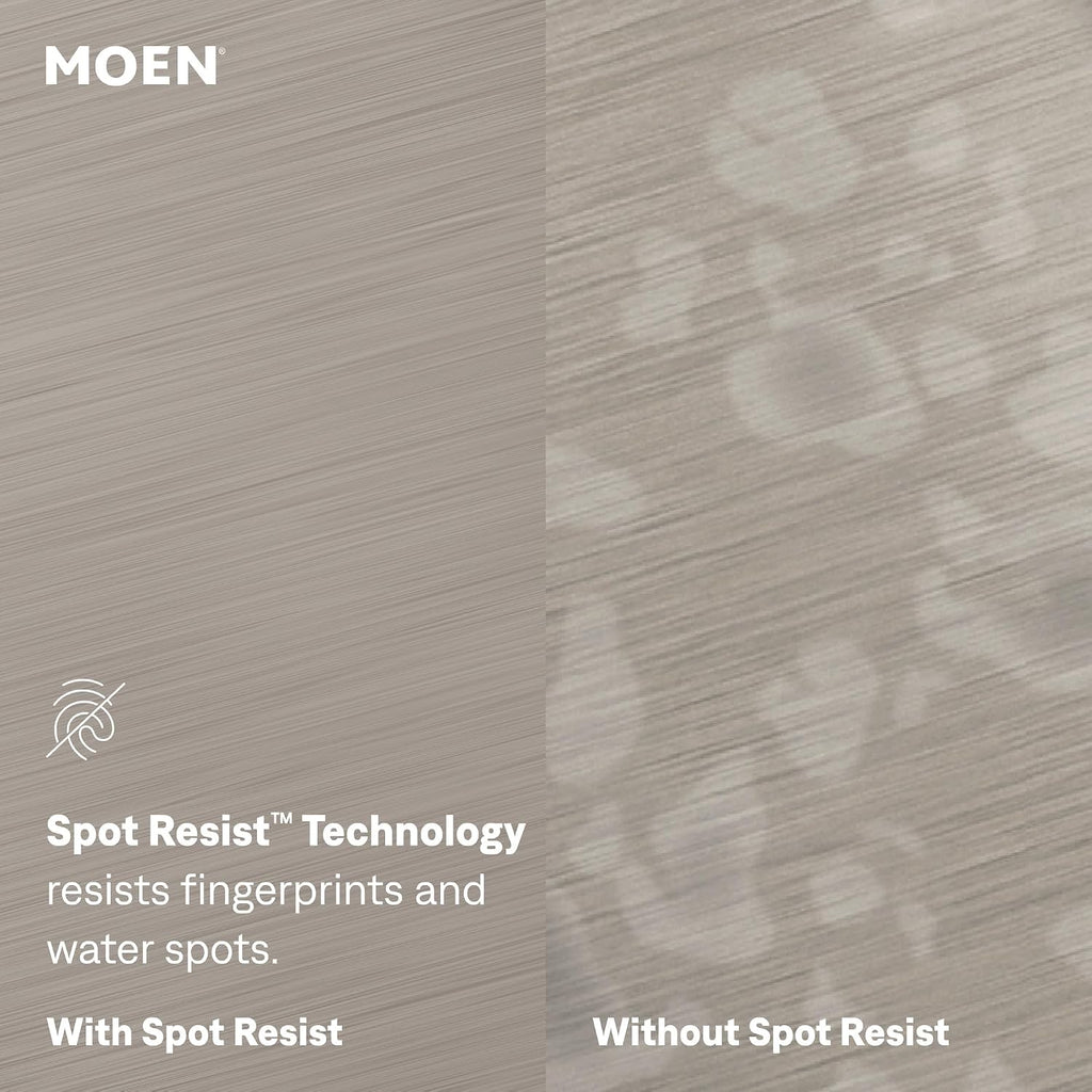 Moen Wetherly Spot Resist Stainless High-Arc Kitchen Faucet with Side Spray, 87999SRS