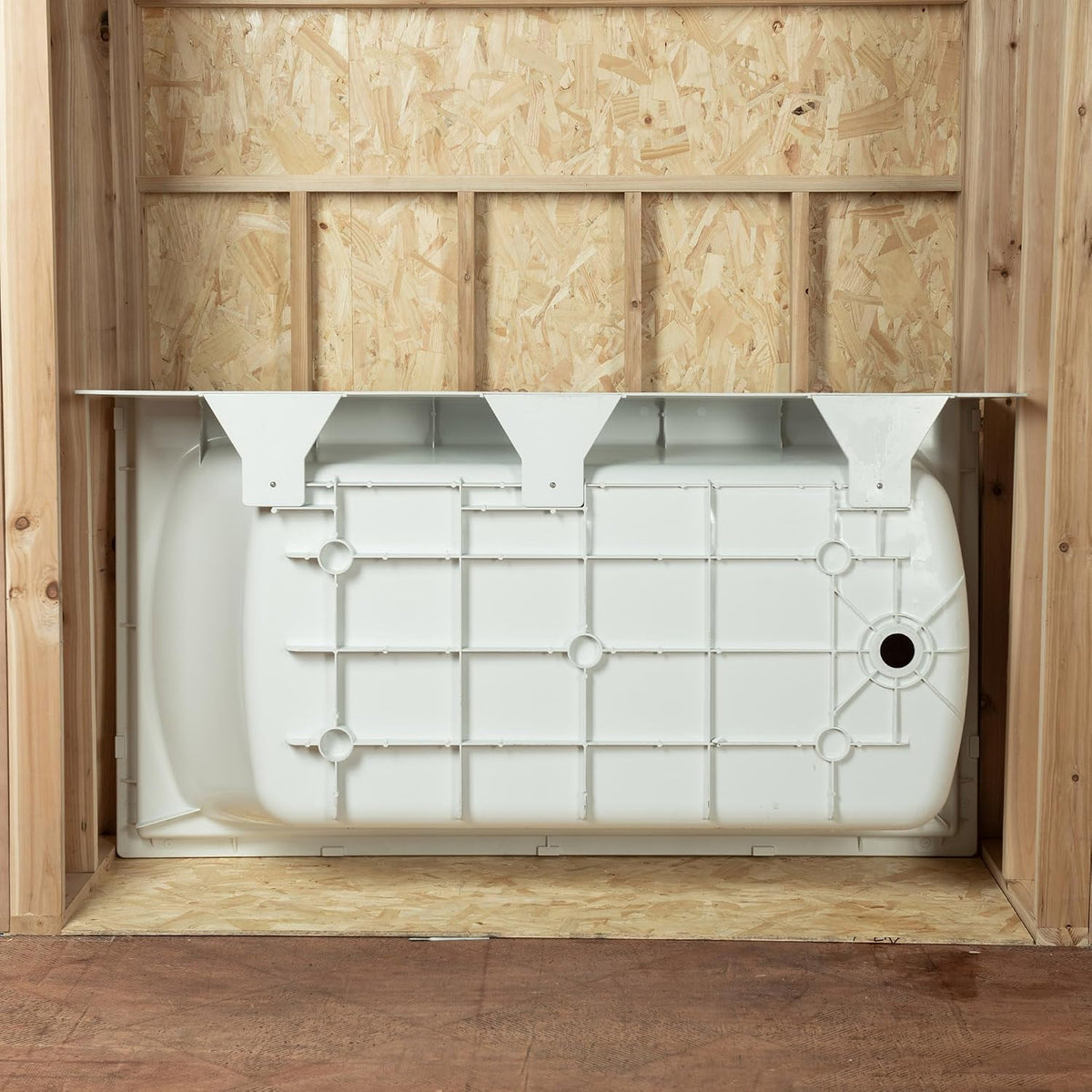 WOODBRIDGE 60â x 32â Alcove Soaking Bathtub in white with Right-Hand Drain Hole â Tub Only (No Wall Panels)
