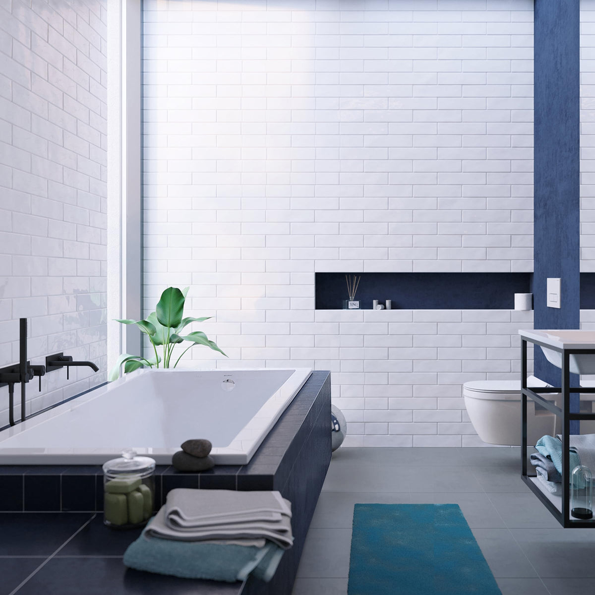 Swiss Madison Voltaire 66" x 36" Reversible Drain Drop-In Bathtub
