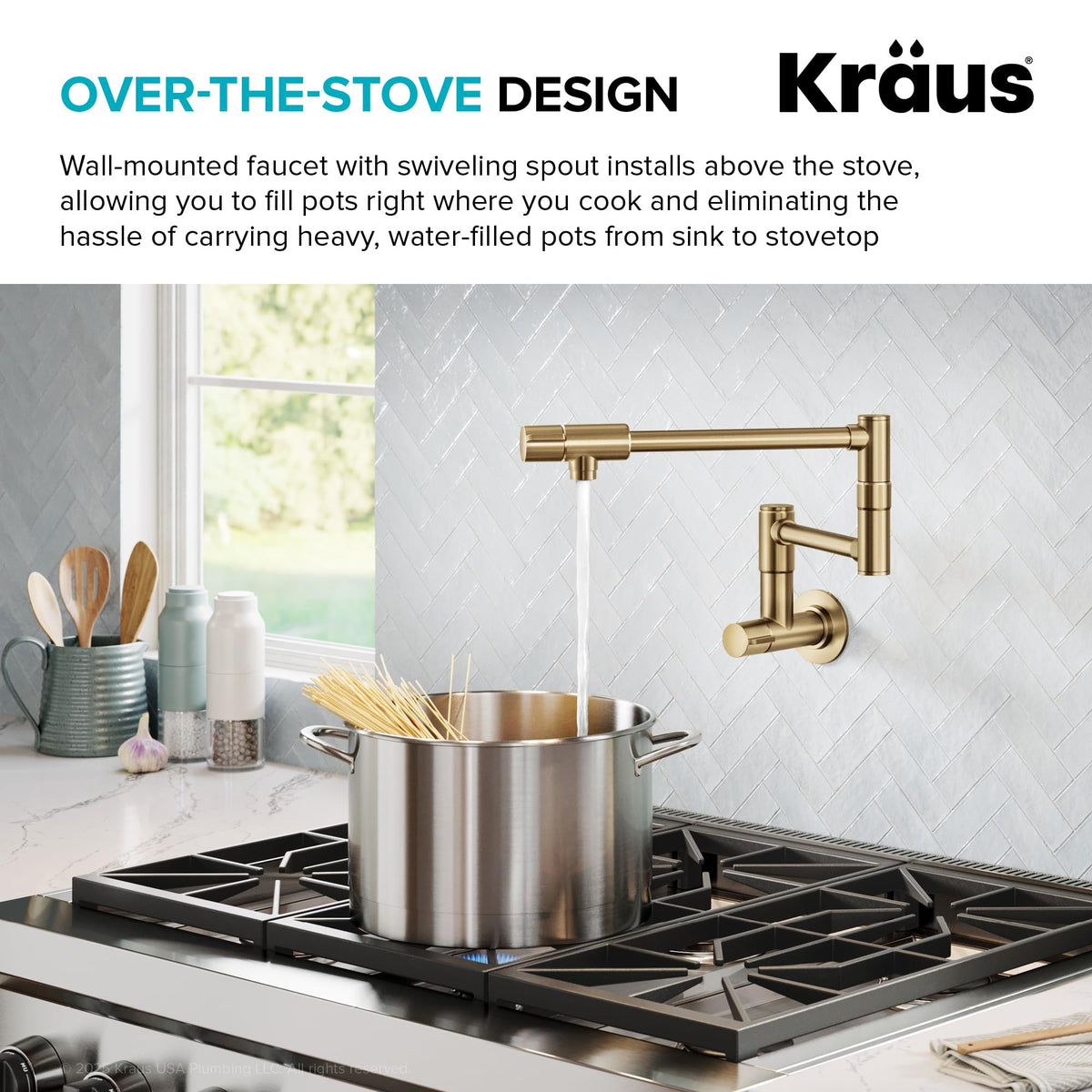 KRAUS Chrome 18.75 in Commercial Pull Down Kitchen Faucet KPF-1610CH