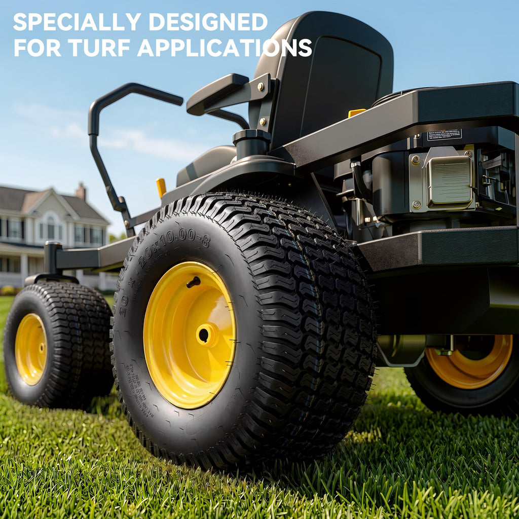 YITAMOTOR 20x8.00-8 Tubeless Lawn Mower Tire & Wheel Assemblies