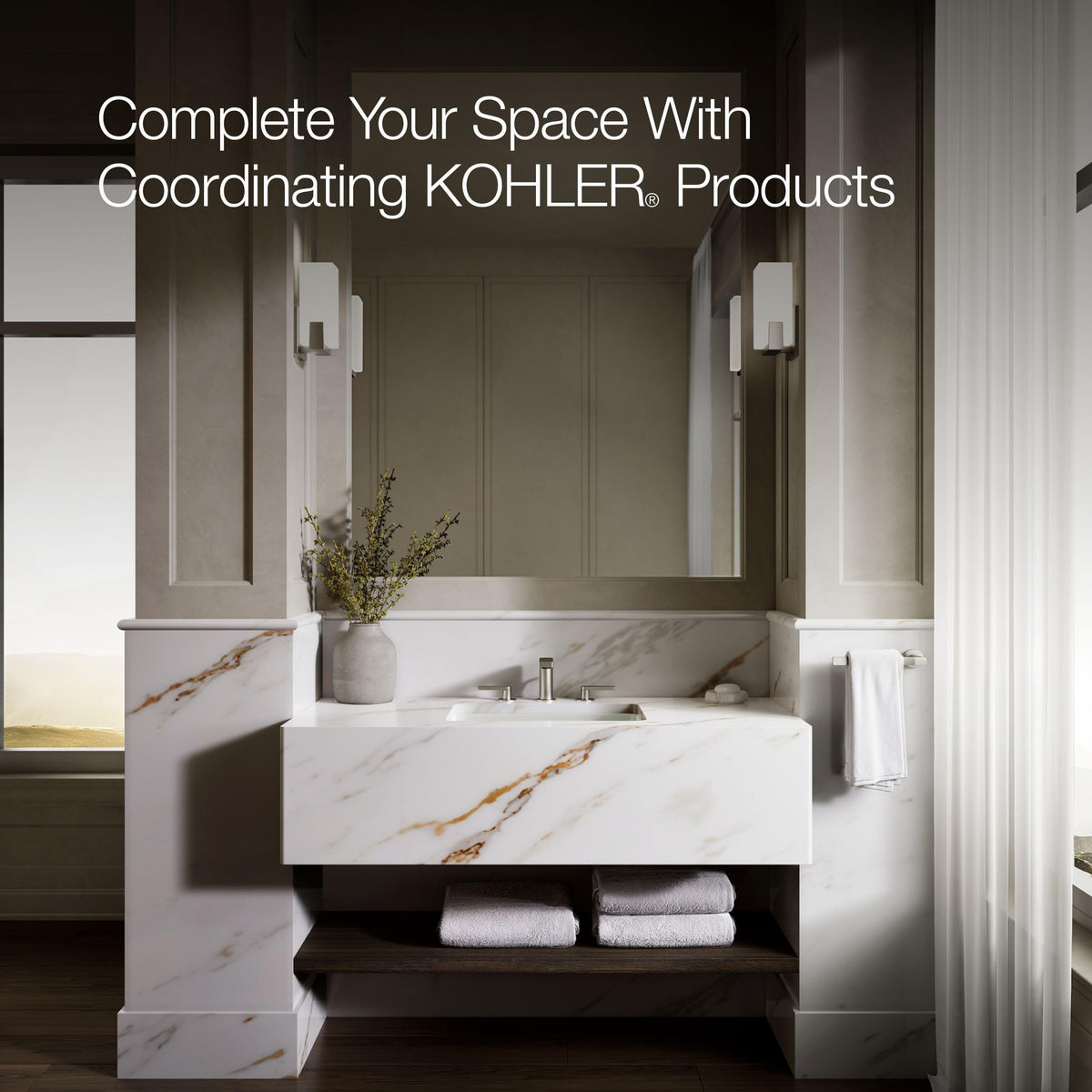 KOHLER 2214-0 Ladena Rectangular Undermount Bathroom Sink With Curved Bottom, 20-7/8" W X 14-3/8" L, White