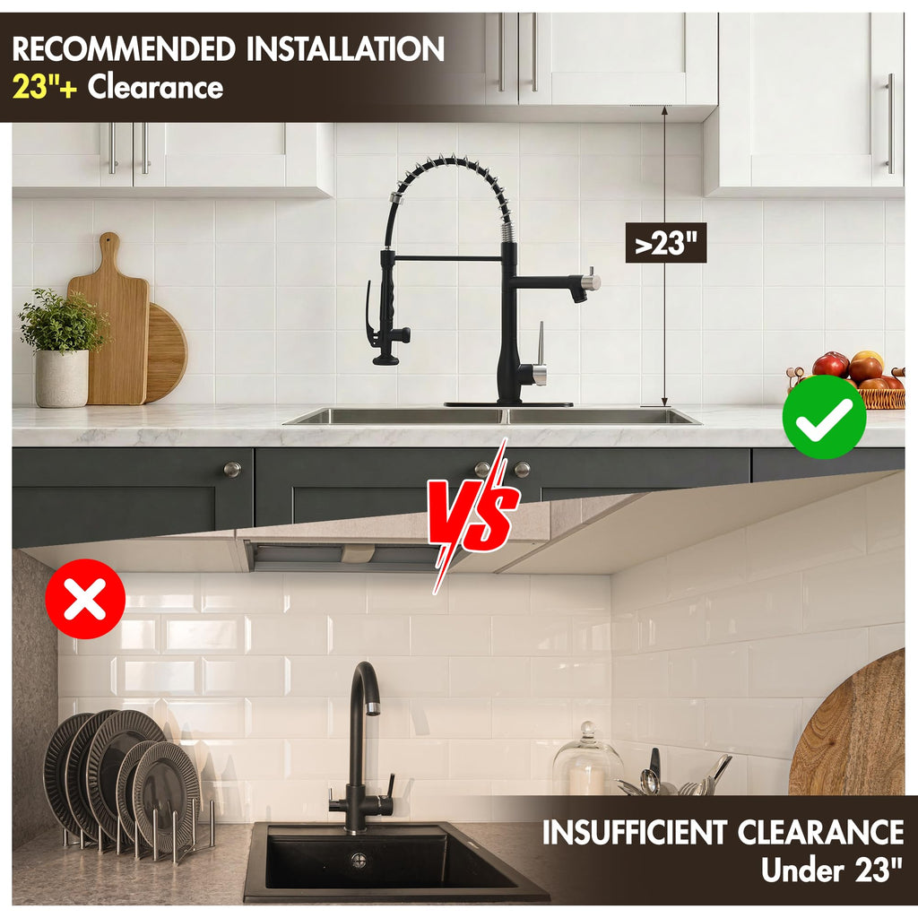 GIMILI Commercial Kitchen Sink Faucet with Pull Down Sprayer Brushed Nickel