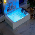 72-Inch Whirlpool Jetted Tub,Acrylic Hydro Massage Bathtub
