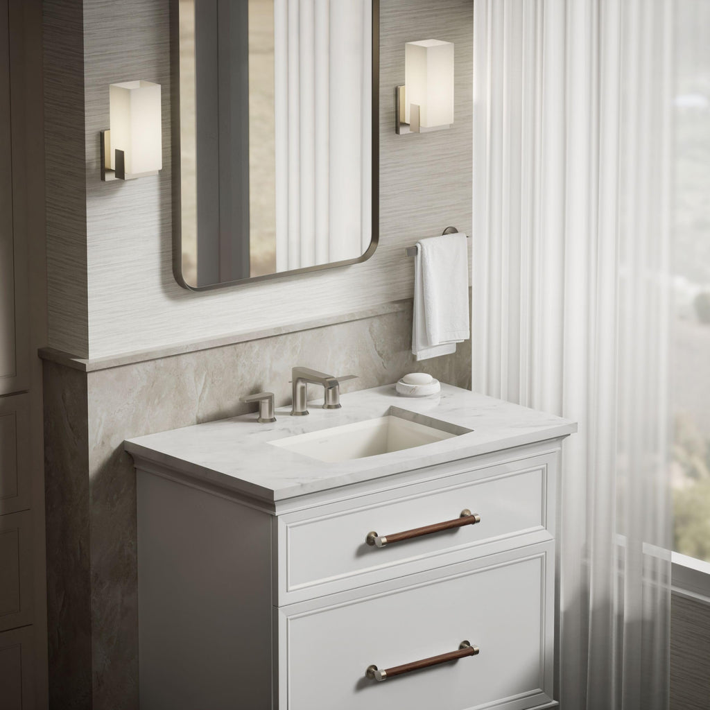 Kohler 2355-0 ArcherÂ® 20" rectangular undermount bathroom sink, White