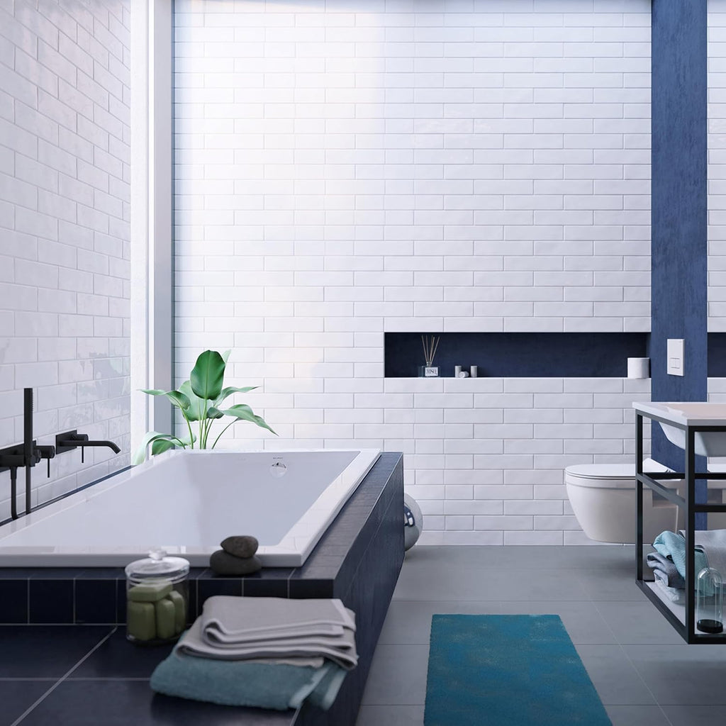 Swiss Madison Voltaire 66" x 36" Reversible Drain Drop-In Bathtub
