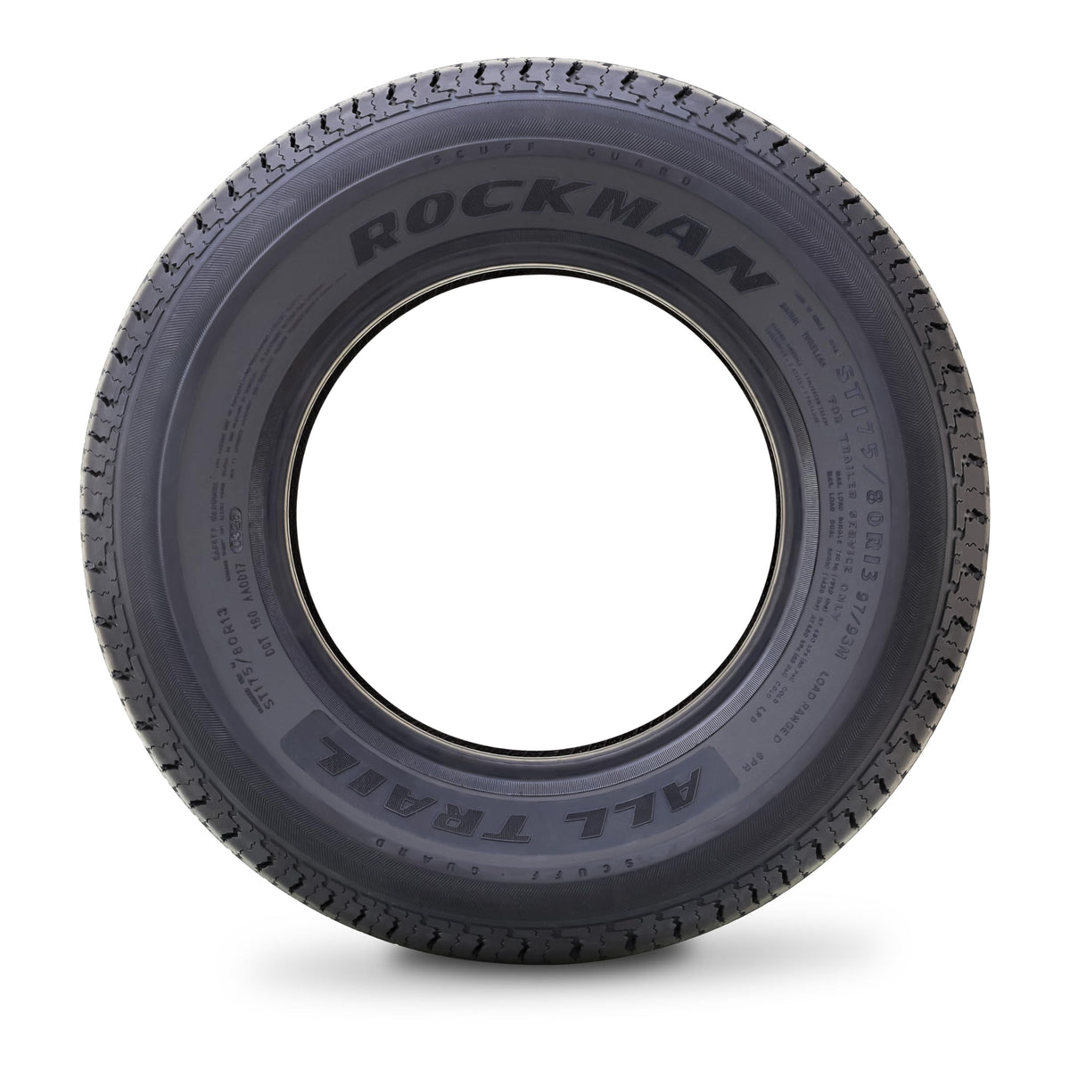 ROCKMAN Trailer Tire ST205/75R15 8-Ply Load Range D 107M Radial 11166, Set4