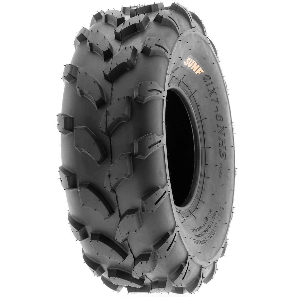 SunF Set of 2 ATV Tires 20x10.00-8, 20x10x8 Lawn Mower Off-Road Tires 6 Ply Directional Knobby Tread-A003