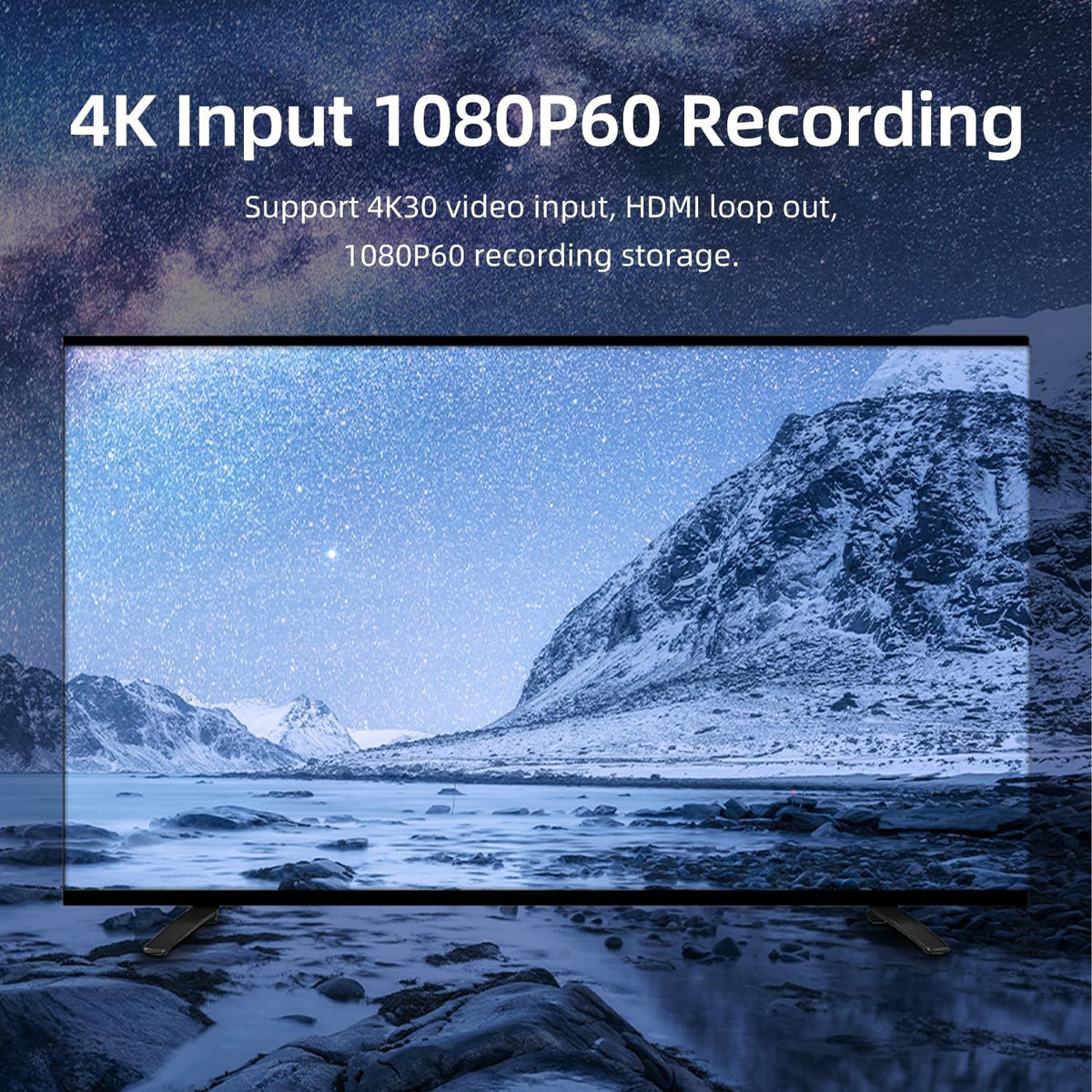 HD Switchable Video Recorder-SDI VGA DVI HDMI YPbPr RCA Camera 4K Video Capture Box Recorder,Compatible with Surveillance, pro AV, conferencing, Entertainment, and Legacy Media Systems