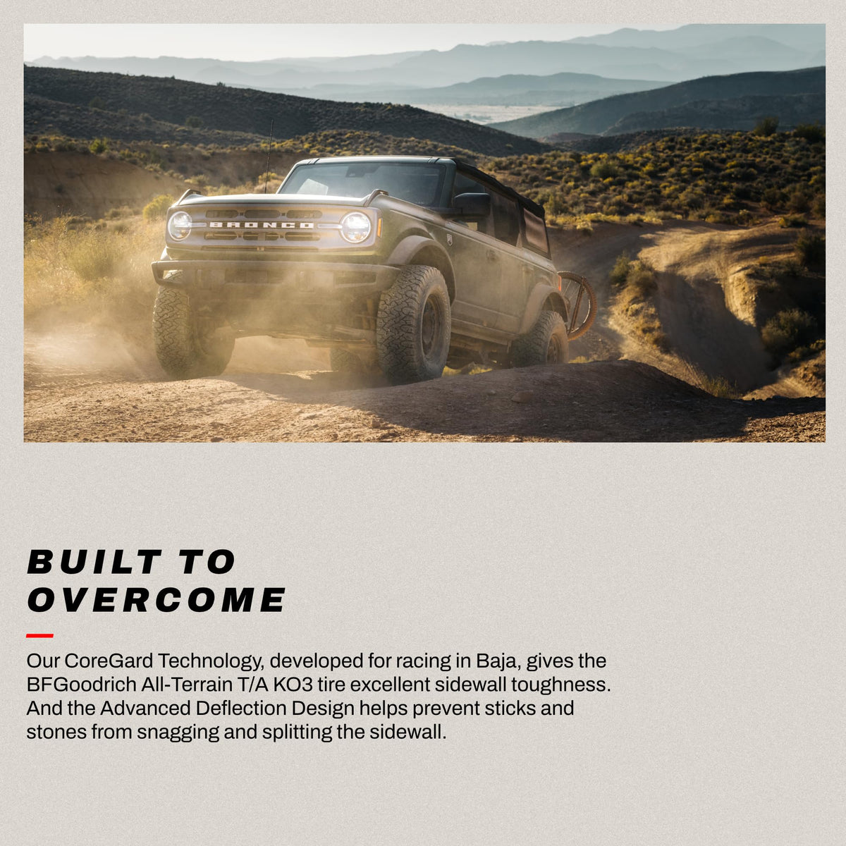 BFGoodrich All-Terrain T/A KO3 Car Tire for Light Trucks, SUVs, and Crossovers, LT265/70R17/E 123/120S
