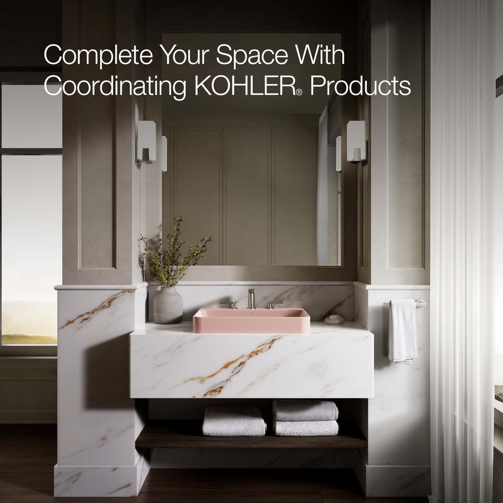 Kohler 2660-1-0 Vox Vessel Bathroom Sink with Single Faucet Hole, One Size, White