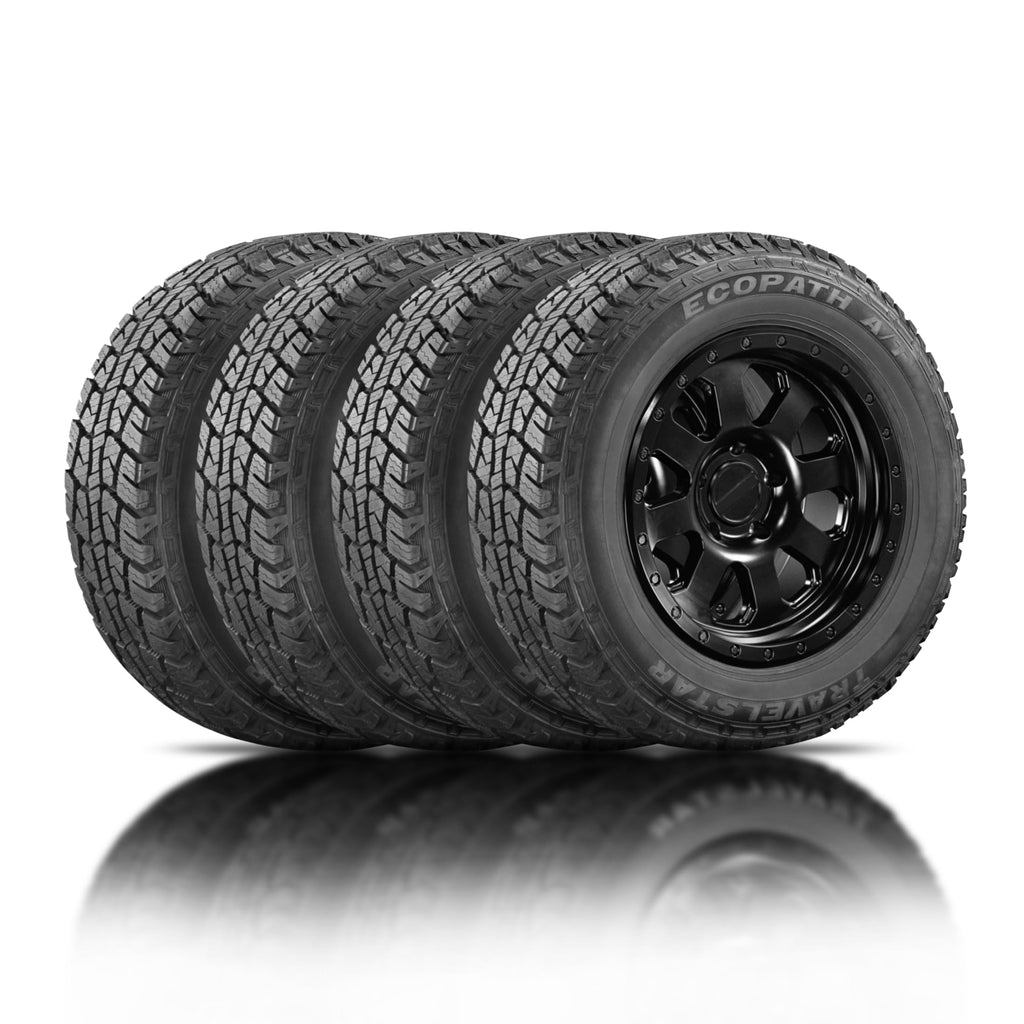 Set of 4 Travelstar Ecopath AT LT265/75R16 10 Ply 123/120S Light Truck Tire
