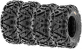 Set of 4 SunF Power.I ATV UTV all-terrain Tires 25x8-12 Front & 25x10-12 Rear, 6 PR, Tubeless A033
