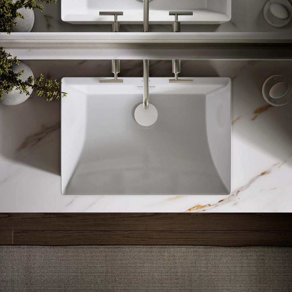 KOHLER Brazn Rectangle Vessel Bathroom Sink