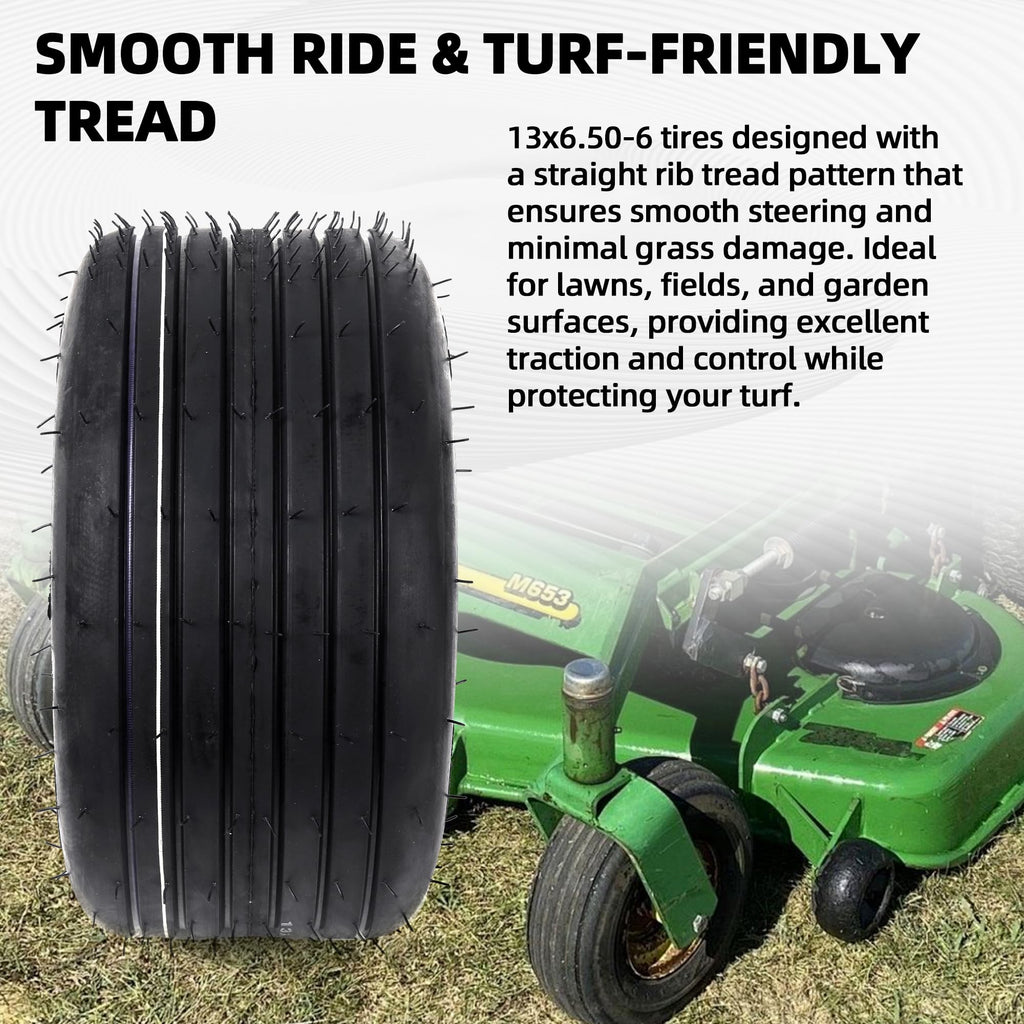 AR-PRO (2 Pack) 20x8.00-8 Lawn Mower Turf Tires, Tubeless, No Rims