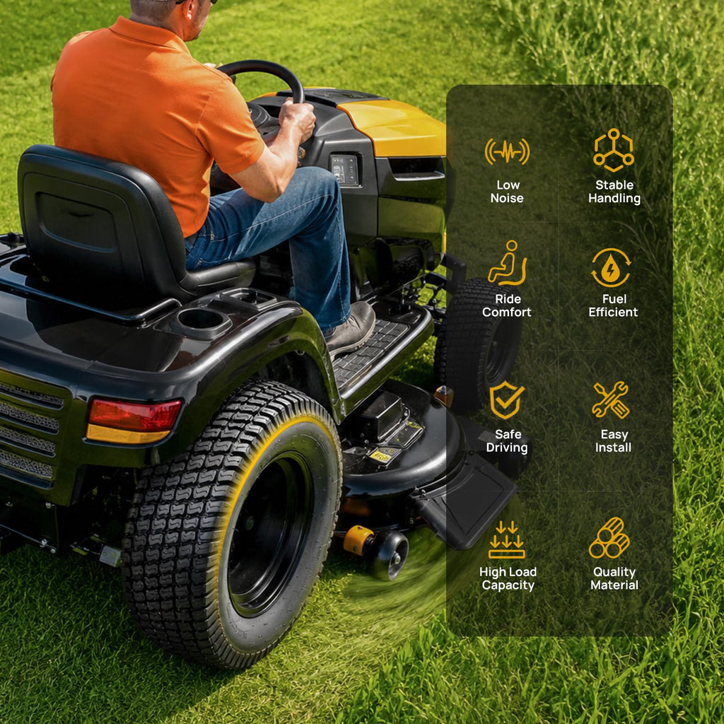 TUFFIOM 20x10.00-8 4PR Lawn Mower Tires Turf Tire Set of 2 for Garden Tractor Riding Lawnmower, Tubeless