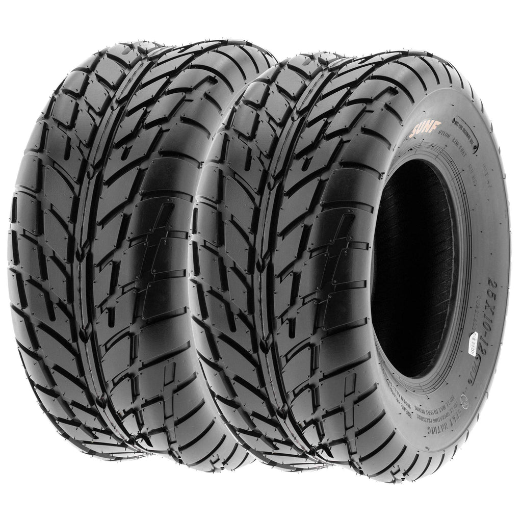 Pair of 2 SunF A021 TT Sport ATV UTV Dirt & Flat Track Tires 19x7-8, 6 PR, Tubeless