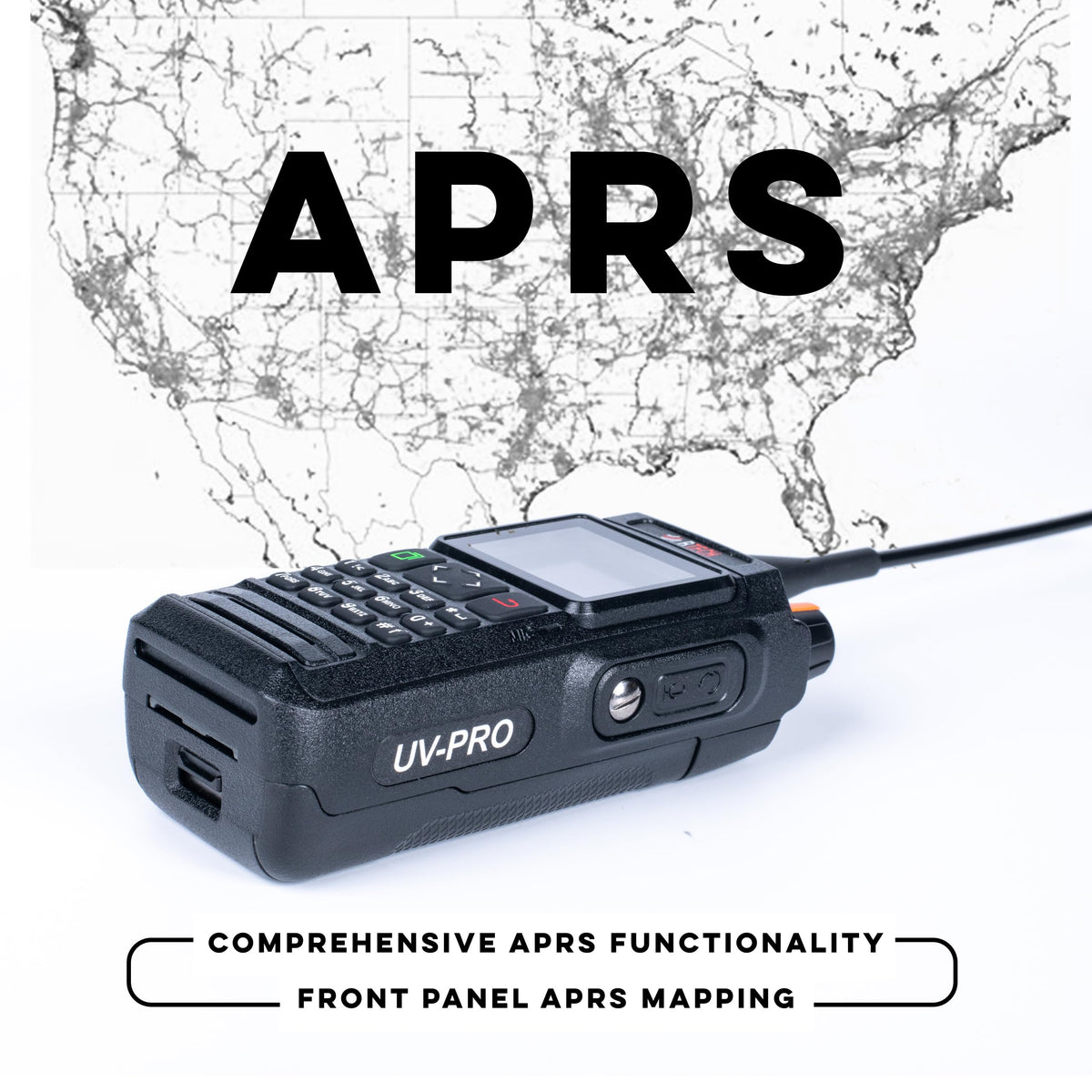 BTECH UV-PRO (TAN) IP67 Dual Band VHF/UHF Two-Way Radio - APRS, Bluetooth, GPS, Text Messaging, Aviation Band Scanner, NOAA Weather Alerts, USB-C Rechargeable Battery