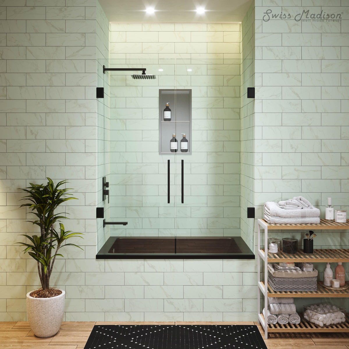 Swiss Madison Voltaire 66" x 36" Reversible Drain Drop-In Bathtub