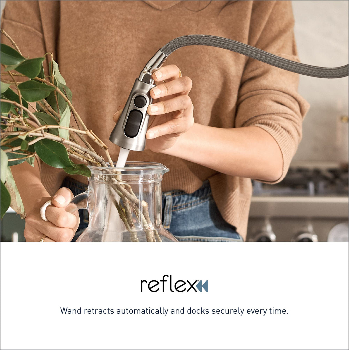 Moen Sleek Oil Rubbed Bronze One-Handle High Arc Kitchen Faucet with Pulldown Sprayer Featuring Power Boost for a Faster Clean, 7864ORB