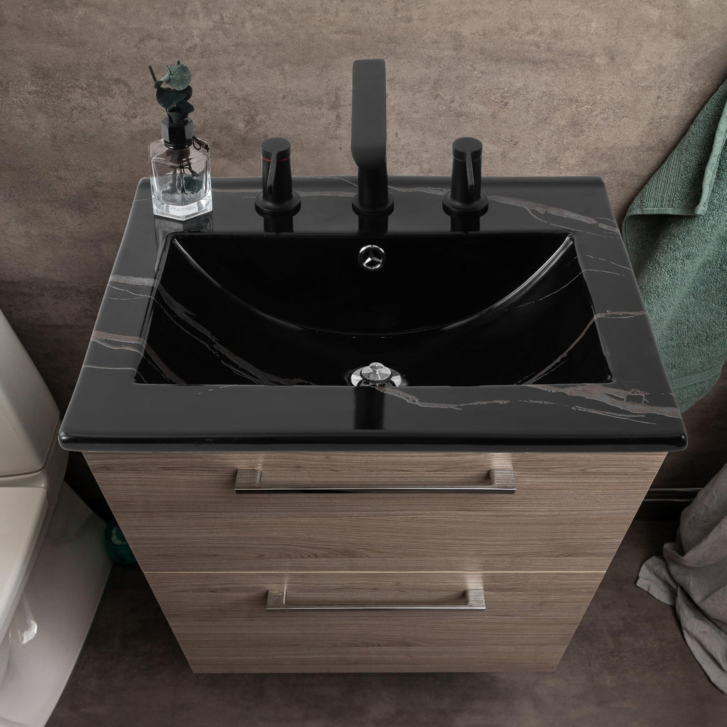 JONATHAN Y Ancillary 30" Bathroom 3-Hole Sink Top, White