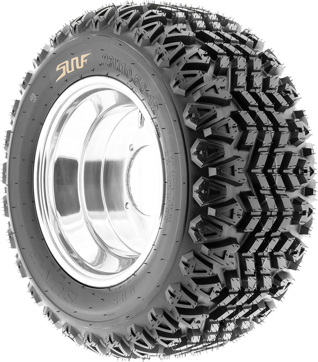 Set of 2 SunF G003 20x10-8 Riding Mower Tires, Turf Tires 20x10-8, Tractor Tires, Rim(s) NOT included