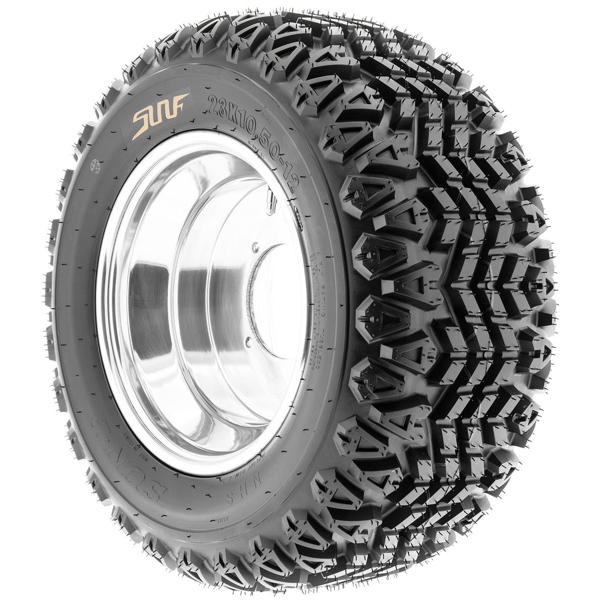Set of 2 SunF G003 20x10-8 Riding Mower Tires, Turf Tires 20x10-8, Tractor Tires, Rim(s) NOT included
