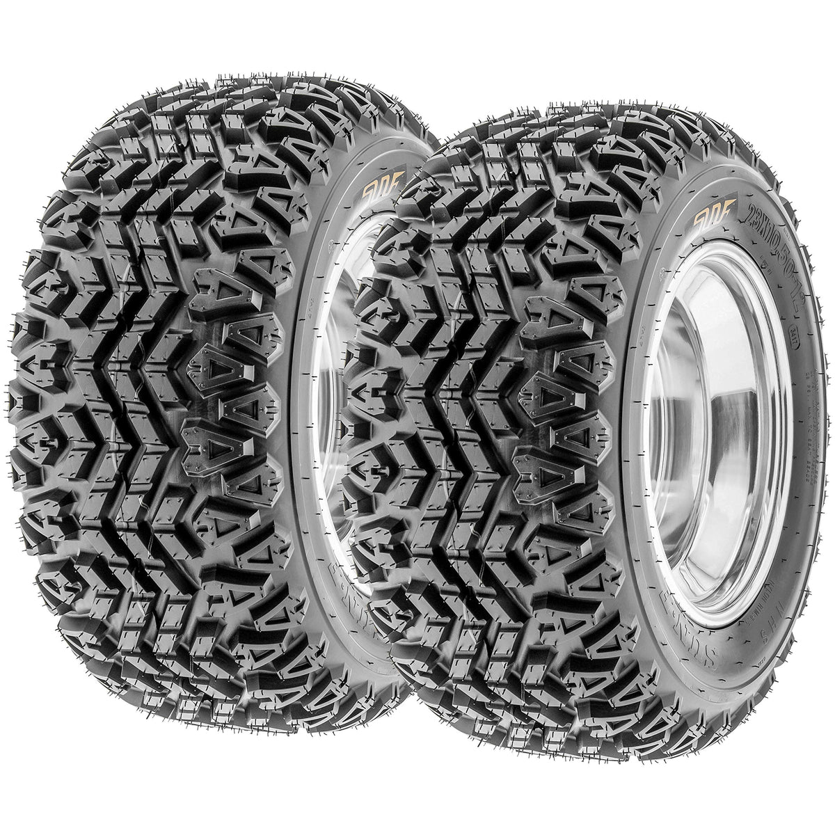 Set of 2 SunF G003 20x10-8 Riding Mower Tires, Turf Tires 20x10-8, Tractor Tires, Rim(s) NOT included