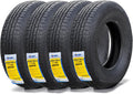 NAMA NM616 Set of 4 ST205/75R15 Trailer Tires, Load Range E 10 Ply Heavy Duty ST Tire Radial Trailer Tire