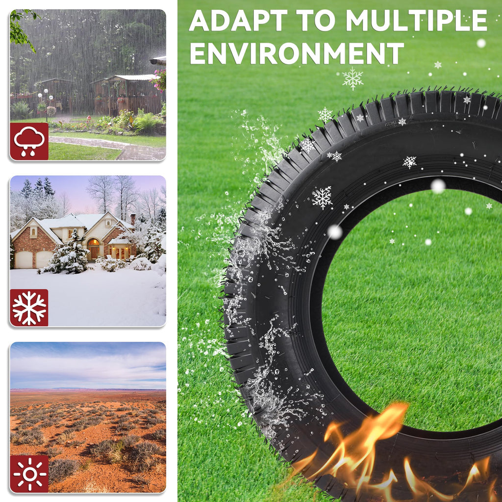 YITAMOTOR 20x10.00-8 Lawn Mower Tires, 4 Ply Tubeless Tractor Turf Tire