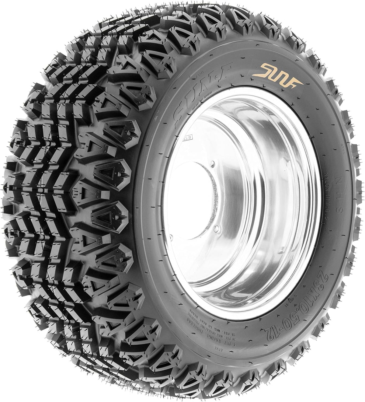 Set of 2 SunF G003 20x10-8 Riding Mower Tires, Turf Tires 20x10-8, Tractor Tires, Rim(s) NOT included