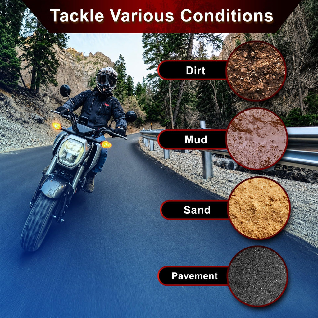 Tusk Waypoint Adventure Motorcycle Tire Set ¨C 90/90-21 Front & 130/90-17 Rear (68R) Tube Type