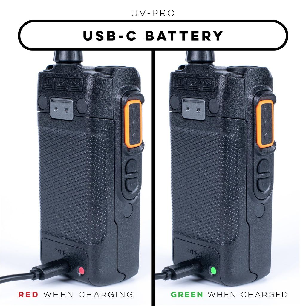 BTECH UV-PRO (TAN) IP67 Dual Band VHF/UHF Two-Way Radio - APRS, Bluetooth, GPS, Text Messaging, Aviation Band Scanner, NOAA Weather Alerts, USB-C Rechargeable Battery